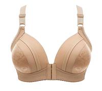 Soutien Gorge sans Armature Femme BrassièRe Fermeture Devant - BrassièRe Grande Taille Correcteur De Posture Push Up avec Rembourrage Respirant Doux Confortable