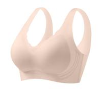 Soutien Gorge sans Armature Femme Brassière Push up Col en V Profond Bralette Classiques Brassiere sans Coutures Coton Soft Soutien Gorge Invisible Confort Sport sans Coutures