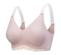Soutien Gorge sans Armature Femme Push Up, Brassiere Allaitement Femme sans Traces Confortable Doux Classiques Simple Lingerie Chic Décontracté Grande Taille Léger Fin Coupe Régulière Bra