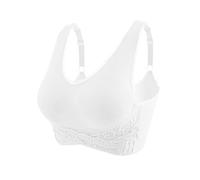 Soutien Gorge sans Armature Femme Push Up, Brassiere Sport Femme Sexy avec Boucle Croisée sur Les Côtés Couleur Unie Chic Et Élégants Lingerie Confortable Respirante Décontracté Yoga Fitness Bra
