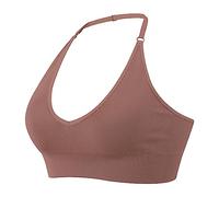 Soutien-Gorge sans Armature Femme Push-Up, Soutien-Gorge Sport Sexy-Soutien Gorge Dos Nu Femme éLastique Basic Brassière sans Couture Fermeture Devant Tour De Cou Crop Top Bustier