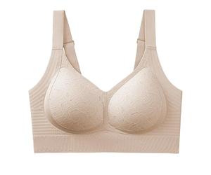 Soutien-Gorge Sans Armature pour Femme Sport Push-Up Maintien Lifting Confortable Coussinets Amovibles Pratiques Bustier Soutiens-Gorge Souples Adapté à Yoga Loisirs Travail et Fitness