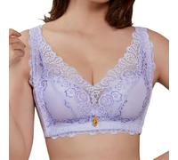 Soutien Gorge sans Armature Push Up Brassière Doux Confort Quotidien-Soutien-Gorge brodé en Dentelle pour Femme, Nouvelle Lingerie, Fermeture Poitrine