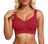 Soutien Gorge sans Armature Push Up Brassiere Femme, Seconde Peau Ultra-Doux, sans Couture, Maintien Naturel, Bretelles Réglables