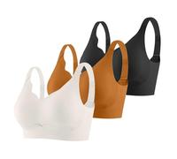 Soutien Gorge Sans Armature Push Up - Ensemble De Soutiens Gorge De Sport Sans Coutures Pour Femme Soutien Gorge De Sport RéGlable IdéAl Pour Les Loisirs Et L'EntraîNement à La Maison Toutes Saisons
