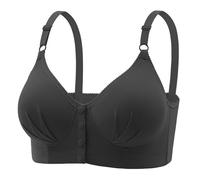 Soutien Gorge sans Armature, Soutien Gorge Blanc sans Bretelles Fille 14 Ans 95D Rembourre Brassiere Padde Armature Femme Marque Sport Zip Devant Brassière en Dentelle Debardeur Coton avec Forte