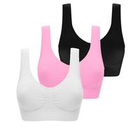 Soutien Gorge sans Armature, Soutien Gorge Brassiere Tranquilk Gros Bonnet sans Armature Dentelle Coton Grande Taille Mastectomie Shock Absorber Ultimate Run Bra Ensemble Lingerie Fine Boutique