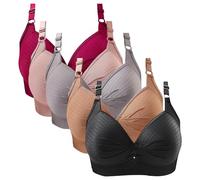 Soutien Gorge sans Armature, Soutien Gorge Invisible Grande Taille Bretelle Transparente Réducteur Brassiere Allaitement XXXL Dentelle Sport Femme S sous Vetements Grossesse Brassière Soustien