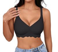 Soutien Gorge sans Armature Soutien Gorge sans Complexe Attache Devant Dos Nu Forte Poitrine Transparent Allaitement Sport Femme Lingerie Brassiere Bralette Coussinet Grande Taille Push Up Adapté