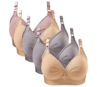 Soutien Gorge sans Armature, Soutien Gorges sans Armature Débardeur avec Gorge Intégré Mariage Brassiere Gainante Femme Coque Sport 4XL sous Vetements Allaitement Lot Ensemble Lingerie Brassière