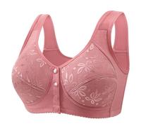 Soutien Gorge sans Armature,Women's Fashionable and Casual Front Anti Sagging Back Shaping and Bra Without Wires Robe Bustier Corset (Hot Pink, 40)