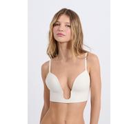 Soutien-gorge sans armatures coques fines spécial décolleté - Bride To Be - S - Ecru - Femme - Etam