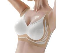 Soutien-gorge sans armatures pour femme avec soutien-gorge sans couture, lisse et confortable, beige, M