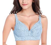 Soutien-gorge sans armatures pour femme - Grandes tailles - Respirant - Confortable - Push Up - Dentelle - Doux - Sans coutures - Élasticité - Moderne - Sous-vêtements classiques
