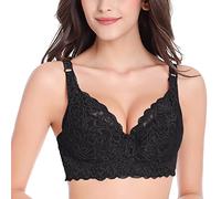 Soutien-gorge sans armatures pour femme - Grandes tailles - Respirant - Confortable - Push Up - Dentelle - Doux - Sans coutures - Élasticité - Moderne - Sous-vêtements classiques