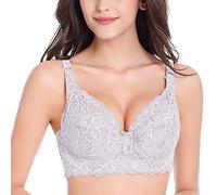 Soutien-gorge sans armatures pour femme - Grandes tailles - Respirant - Confortable - Push Up - Dentelle - Doux - Sans coutures - Élasticité - Moderne - Sous-vêtements classiques