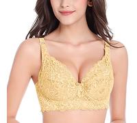 Soutien-gorge sans armatures pour femme - Grandes tailles - Respirant - Confortable - Push Up - Dentelle - Doux - Sans coutures - Élasticité - Moderne - Sous-vêtements classiques