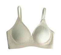 Soutien-gorge sans armatures pour femme - Soutien-gorge sexy pour petits seins sans armatures - Soutien-gorge push-up léopard spécialement conçu pour bonnet A-C, blanc et noir - Soutien-gorge
