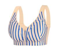 Soutien-gorge sans armatures sans couture pour femme avec fermeture avant légèrement doublé sans armatures T-shirt quotidien Couverture complète confortable Bralette de soutien en dentelle pour femme