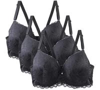 Soutien Gorge sans Bretelle Lot de 3 Soutien Gorge avec Armature Grande Taille Dentelle Bustiers et Corsets Soutien-Gorge sans Couture Dos Nu Sexy Col en V Brassiere Femme Bralette