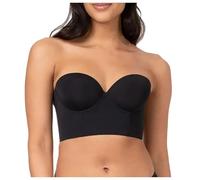 Soutien Gorge sans Bretelles Femme Soutien Gorge sans Couture, BrassièRe Grande Taille Confortable Et Pratique Sexy Col en V Classiques avec Coussinets Invisible
