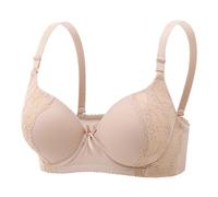 Soutien-gorge sans bretelles pour femme - Soutien-gorge plongeant sans armature - Confortable - Rembourré - Zéro sensation - Soutien-gorge doux sans couture, D, XL