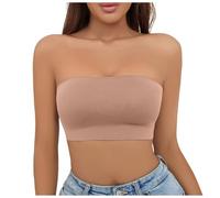 Soutien Gorge Sans Bretelles Push Up Fermeture Devant Faux Seins Coque Adhesive Sein Silicone Travesti Bretelle Cache Tetons Femme Bandeau Amovibles Anti Dérapant Minimiseur Coussinets Soutien-Gorge E