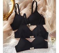 Soutien-gorge sans couture et sans fil pour adolescentes, confortable pour un port quotidien pour une poitrine en développement 9Y,10Y,14Y,11Y,12Y,13Y,16Y,15YUnicoloreÉtoffe