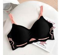 Soutien-gorge sans couture pour femme avec dos ouvert, parfait pour les modes de vie actifs (taille L (36/80ABC) Noir)