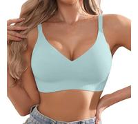 Soutien-gorge sans coutures en gel pour t-shirt sans fil - Soutien doux - Idéal pour tout le monde, bleu, M