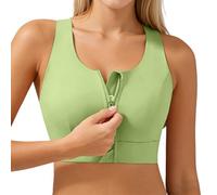 Soutien Gorge Sexy, Brassiere Sport Femme De Sport Zippé sur Le Devant Offrant Un Maintien Optimal Et Une Couvrance Complète avec Un Débardeur De Yoga Rembourré Intégré pour La Course Et Le Fitness