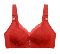 Soutien Gorge Sexy Push Up Ajustement Mince Confortable Anti Affaissement Soulèvement Mammaire Grand Buste Minimisant Rétraction Latérale Stable Sport Femme Bra Ecran