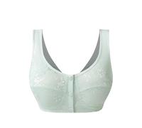 Soutien Gorge,Soutien-Gorge Confortable à Fermeture Frontale pour Femmes, Style Gilet, sous-vêtement pour Personnes âgées, idéal pour Une Tenue décontractée en Toutes Saisons (Mint Green, 36)