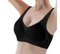 Soutien Gorge Sport Brassiere Moyen Brassière Femme sans Couture Emboitant avec Armature De Post Operatoire Tenue Running Noir Bra Lot Top Intégré Bralette Sports