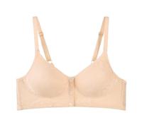 Soutien Gorge Sport Femme Femmes Sexy Bouton Avant façonnage Tasse bandoulière réglable Grande Taille Soutien-Gorge à Armatures(Rose Gold,48)