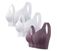 Soutien Gorge Sport Femme Maintien Poitrine Femme - Soutien Gorge Respirant à Fermeture Frontale pour Personnes Âgées sans Armatures pour Femmes Tour De Cou Brassiere Couleur Pp2 48