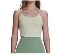 Soutien Gorge Sport Femme Soutien-Gorge De Sport À Bretelles for Femmes avec Push-up Rembourré for La Course Pied, Le Fitness Et Yoga Brassière pour Fitness Yoga(Grün,Large)