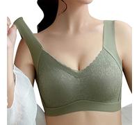 Soutien Gorge Sport Femme Soutiens-Gorge Brassiere Post Operatoire d'allaitement sans Armature De Brassière Dos Nu Coton Forte Poitrine Maintien Fort Top Intégré Lot sous-Vêtements Coutures