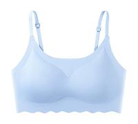 Soutien Gorge Sport Femme Soutiens-Gorge de Sport Femme en Soie Glace Minces pour Femmes D'Entraînement Course Yoga Beauté Confortable avec Coussinets Amovibles Légers avec Armature -Gorges Ouvert