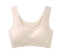 Soutien Gorge Sport Femme Soutiens-Gorge de Sport Femme en Soie Glace Minces pour Femmes D'Entraînement Course Yoga Beauté Confortable avec Coussinets Amovibles Légers avec Armature -Gorges Ouvert