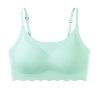 Soutien Gorge Sport Femme Soutiens-Gorge de Sport Femme en Soie Glace Minces pour Femmes D'Entraînement Course Yoga Beauté Confortable avec Coussinets Amovibles Légers avec Armature -Gorges Ouvert