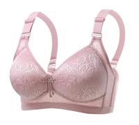 Soutien Gorge Sport Maintien Extreme Soutien-Gorge réglable froncé surdimensionné pour Femmes,Confortable et Respirant,Bonnet Fin,Quatre Boucles,sans Anneau en Acier(40BC)