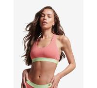 Soutien-gorge Superdry Large Logo Crop rose vert - XXS