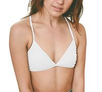 Soutien-Gorge Triangle à Fil pour Femmes sans Fil légèrement doublé Bralette Top Beauty Back Out Mini Bras Slip Jetable Post Accouchement (White, S)