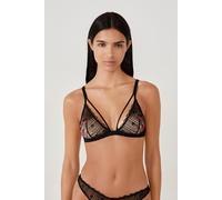 Soutien-gorge triangle avec broderie - Drama - L - Noir - Femme - Etam