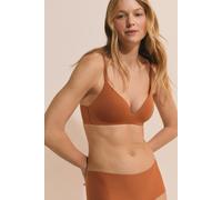 Soutien-gorge triangle sans armature en microfibre - Pure Invisible - 90C - Cuivre - Femme - Etam