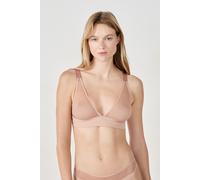 Soutien-gorge triangle sans armatures en tulle - Pure Mesh Plus - 90B - Rose - Femme - Etam