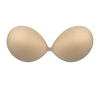 Soutien Gorge Ultra Rembourré pour Fête - Auto-adhésif - Nu, D Coupe