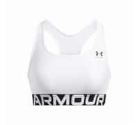 Brassière Under Armour HeatGear Mid Branded blanc noir - S