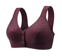 Soutien Gorge Womens No Steel Ring Front Close Bra T Back Plus Size Soutien-Gorge sans Doublure sans Couture pour Buste